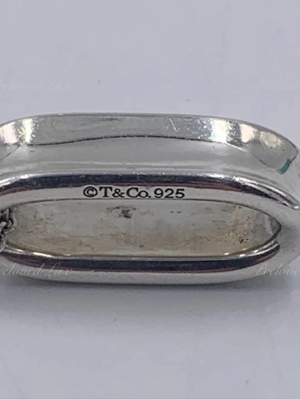 Tiffany & Co. Sterling Silver Spoon Ring Pendant Necklace - Silver 925 - Picture 7 of 7